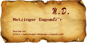 Metzinger Dagomér névjegykártya